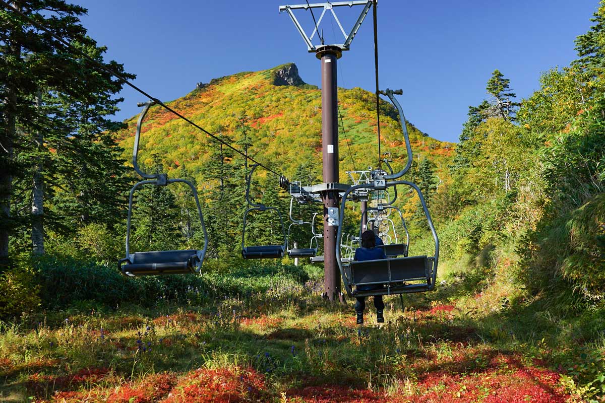 日本一早い紅葉、層雲峡にあるホテル大雪周辺の紅葉9月11日の様子