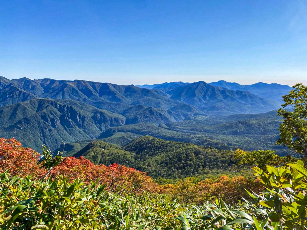 日本一早い紅葉 北海道 層雲峡 ホテル大雪周辺の紅葉9月11日